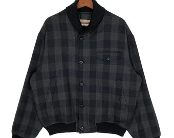 Vintage Christian Dior Luxury Brand Wool Bomber Button Jacket - Etsy