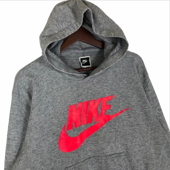 Vintage 90’s Nike Hoodie Sweatshirt Big Logo Nike… - image 2