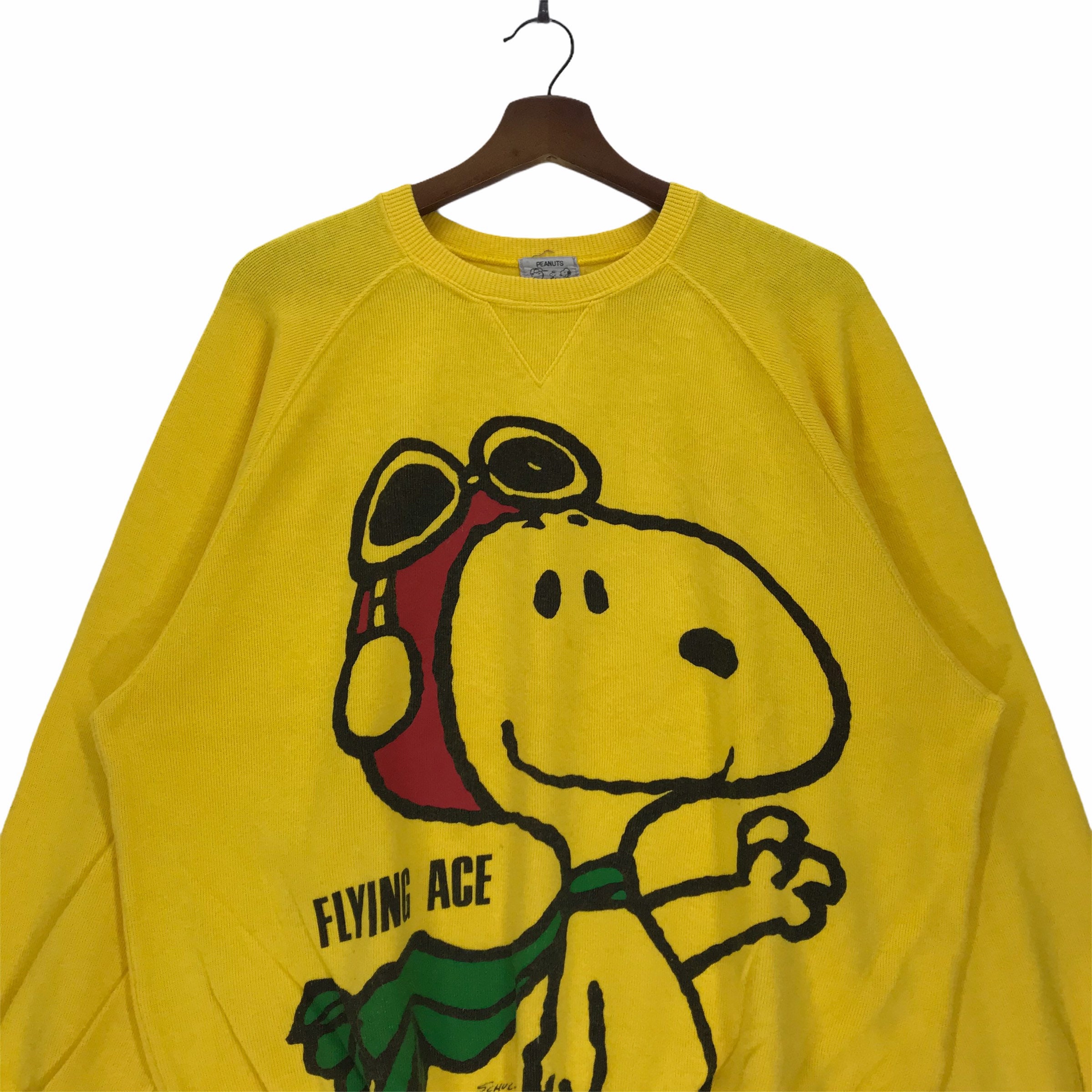 Vintage 90s Snoppy Flying Face Cartoon 