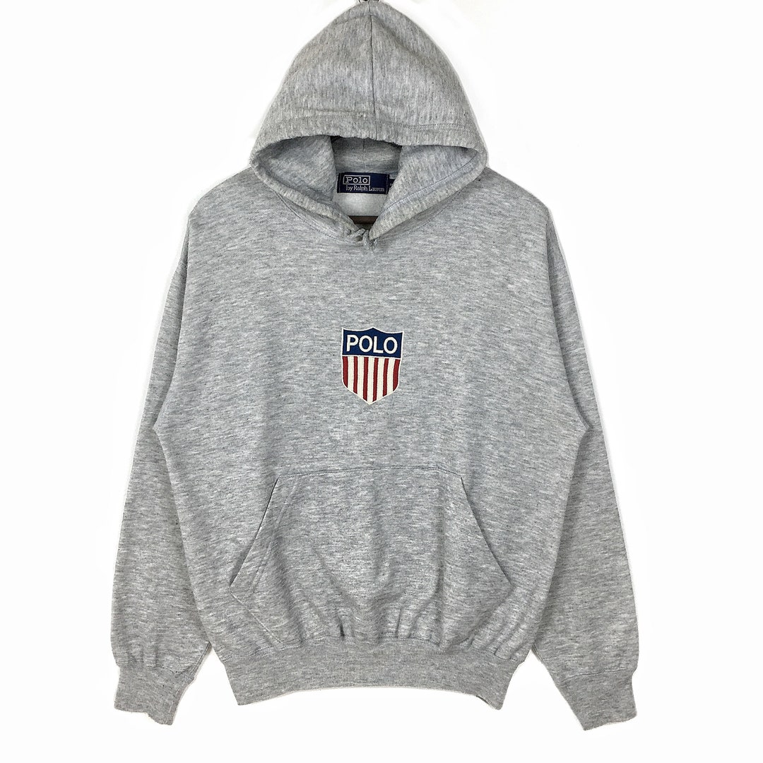 Vintage 90s Ralph Lauren Polo USA Kswiss Hoodie Sweatshirt Vintage 90s Ralph Lauren Polo USA Kswiss Hoodie Sweatshirt