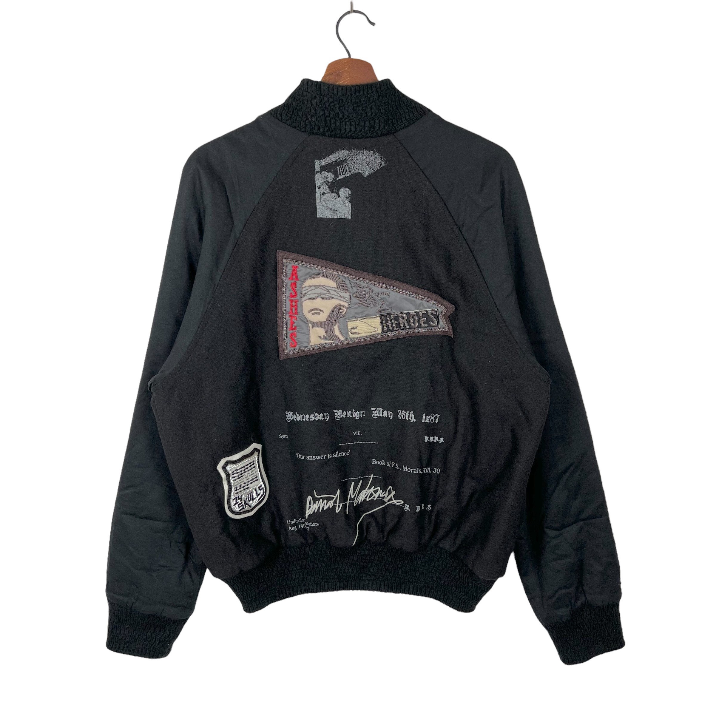 ジャケット・アウター Raf Simons Ashes Heroes Varsity Jacket Very Rare!! Raf Simons Ashes & Heroes 2006/2007 Collections