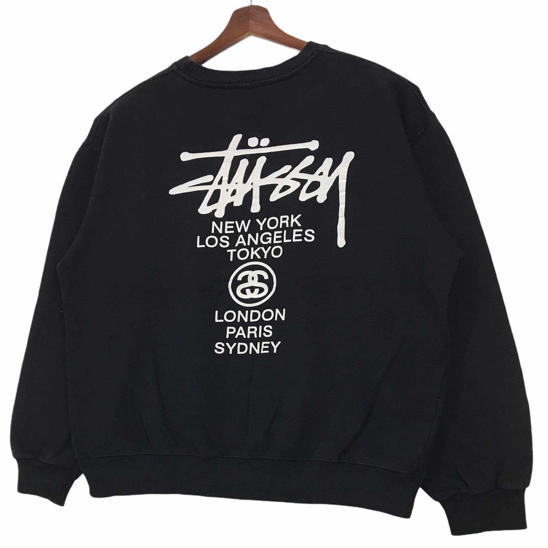 L限定版 90s Stussy Kids Print Sweat Shirt スウェット トップスl 8 5 Laeknavaktin Is