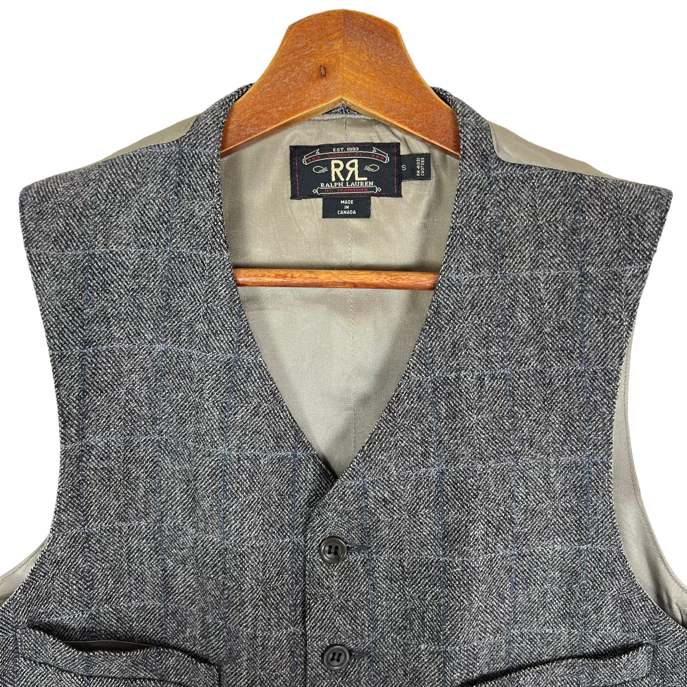 Vtg Ralph Lauren RRL Tweed Blazer Jacket With Vest Size Small - Etsy