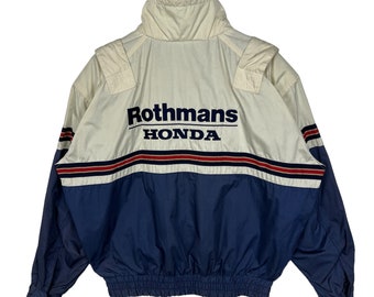 Rothmans Honda ジャケット Vintage Rothmans Racing Bomber Jacket Rothmans Honda Racing