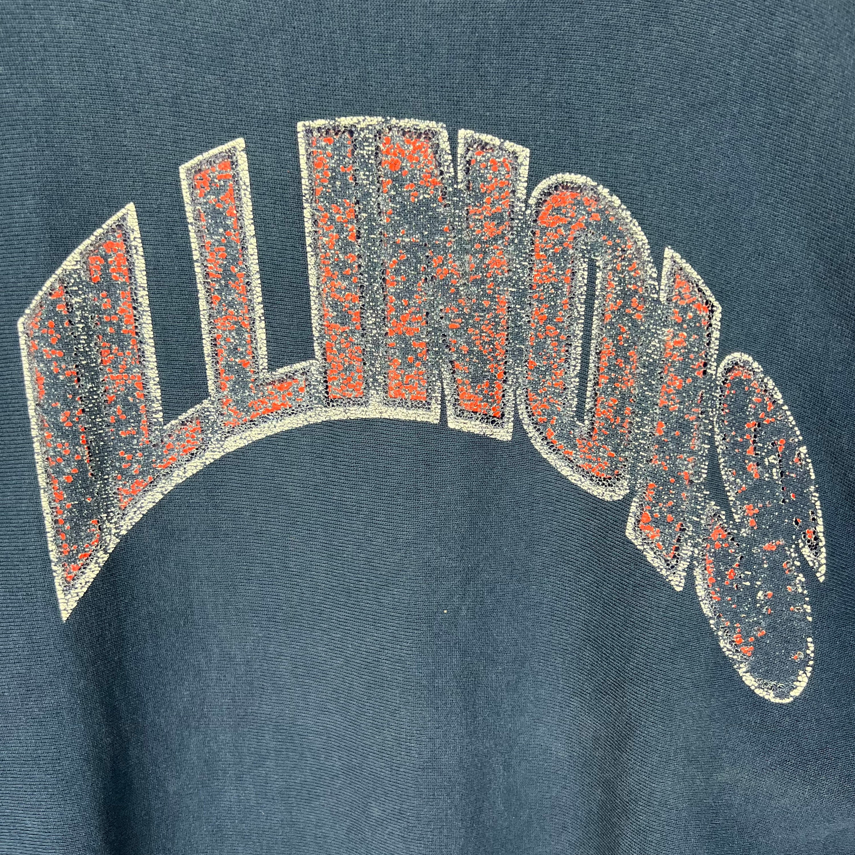 80s Vintage Champion Reverse Weave Illinois Sweatshirt - Etsy