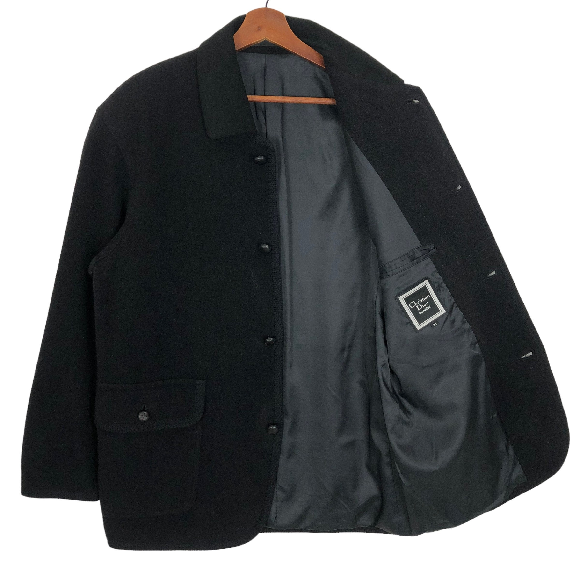 ジャケット・アウター 80s Christian Dior MONSIEUR wool jacket Vintage Christian Dior Monsieur Wool Fleece Jacket (size Medium