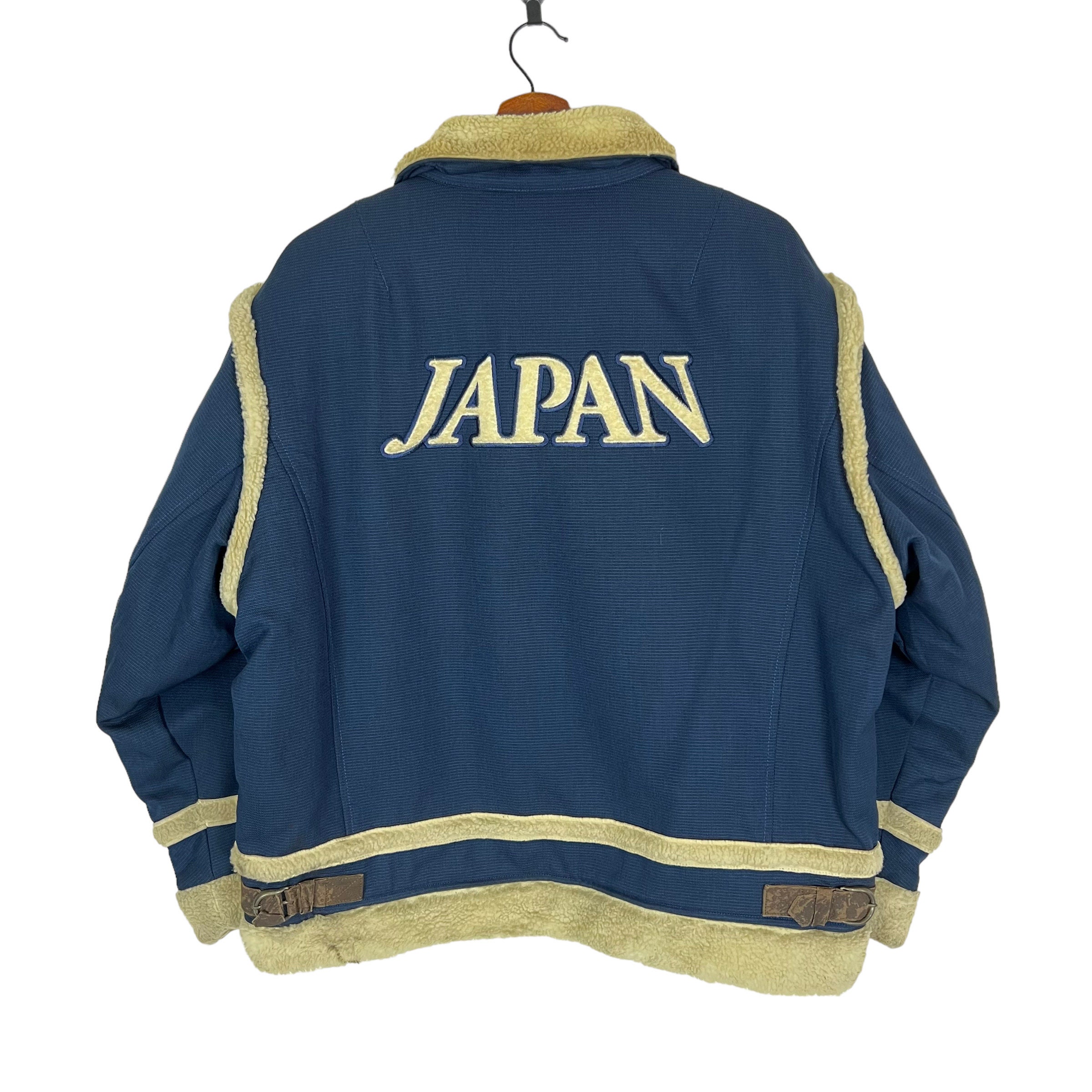 Vtg 90s Mizuno Olympic Nagano 1998 Sherpa Jacket Size Medium