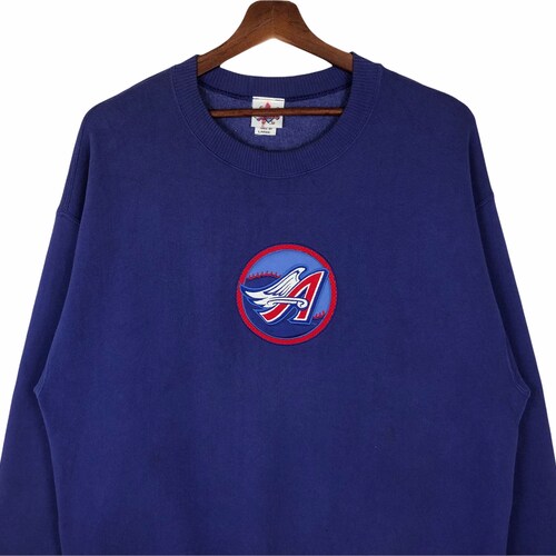 Vintage 90’s MLB Anaheim Angels Sweatshirt Embroidery Anaheim Angels shops Baseball Classic Logo Sweatshirt