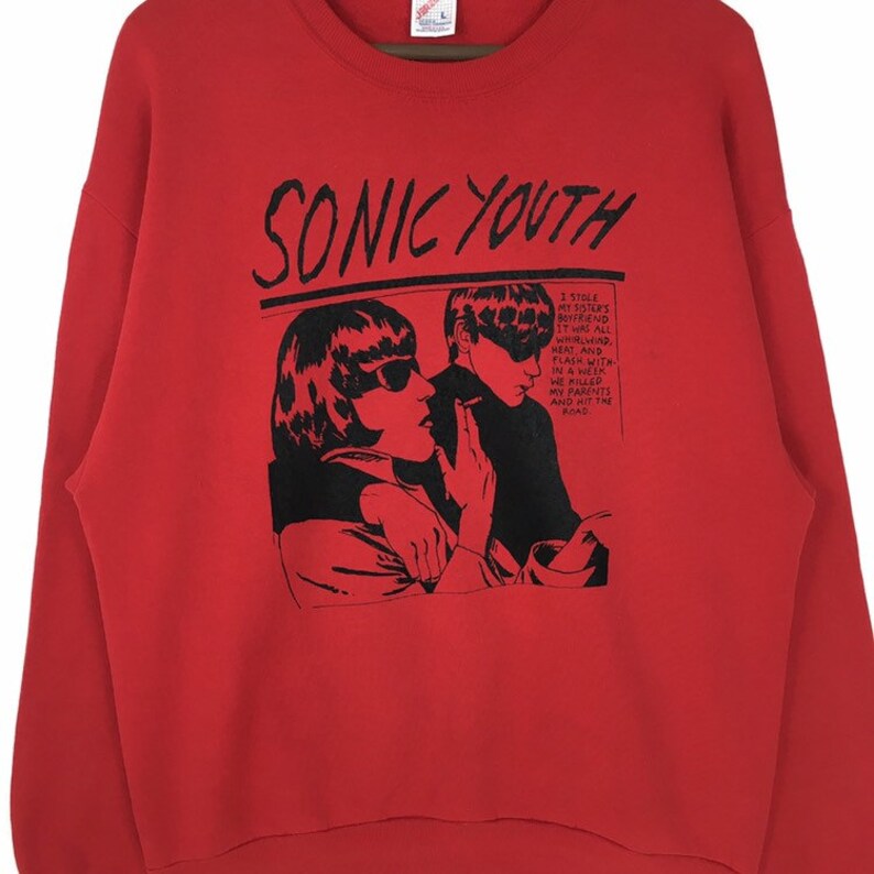 Vintage 90s Sonic Youth Sweatshirt Sonic Youth Goo Etsy