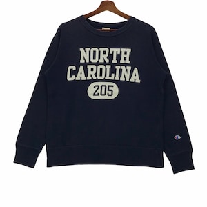 Vintage Champion North Carolina Sweatshirt SpellOut North Carolina Medium Size