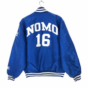 Vintage 90’s LA Dodgers Baseball Jacket Vintage Hideo Nomo La Dodgers L Jacket Made In USA Size Medium