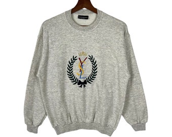 ヴィンテージ イヴ サン ローラン ysl 刺繍ロゴ スウェット ヴィンテージ イヴ サン ローラン ysl 刺繍ロゴ スウェット