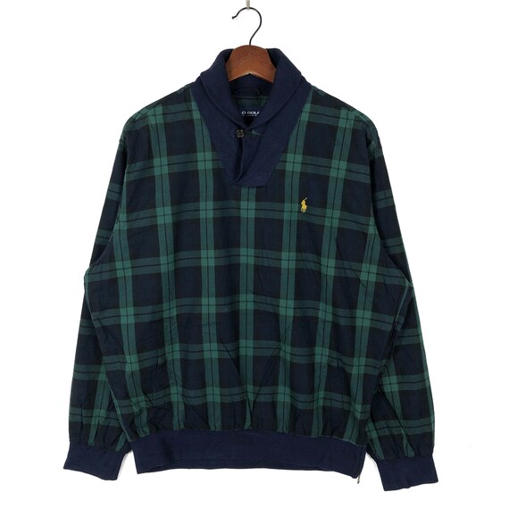 Vintage Polo Golf Sweatshirt by Ralph Lauren Check