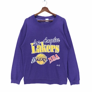 Vintage 90’s LA Lakers Sweatshirt Crewneck Los Angeles Lakers Distressed Sweatshirt Grunge Hipsters Style Fashion