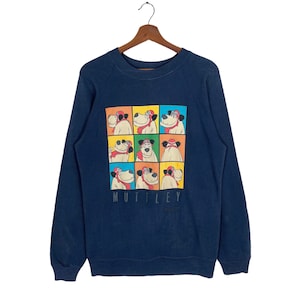 Vintage 80s Wacky Races Muttley Sweatshirt Crewneck Size Medium