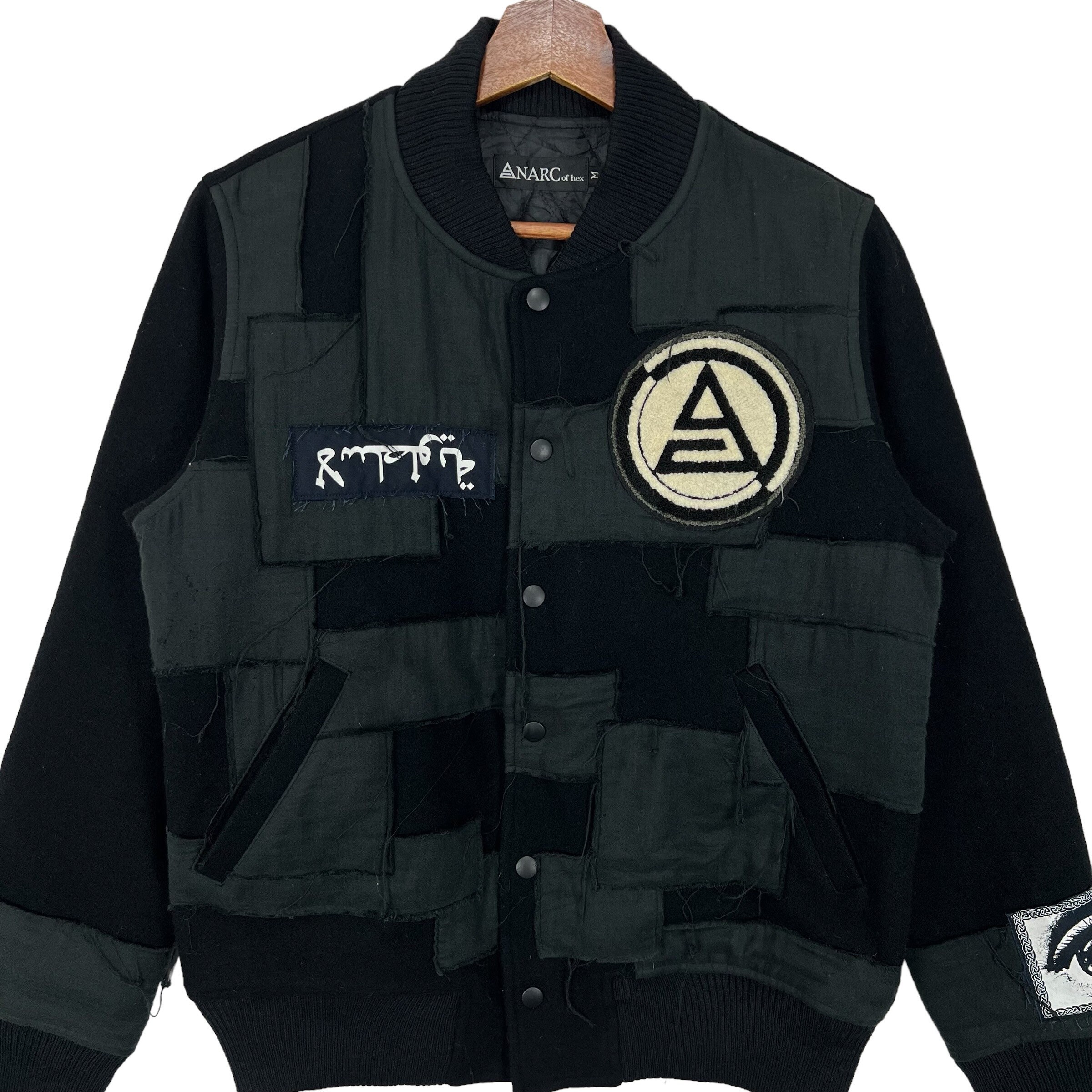 ANARC of Hex Patchwork Bomber Jacket - Size Medium - Etsy