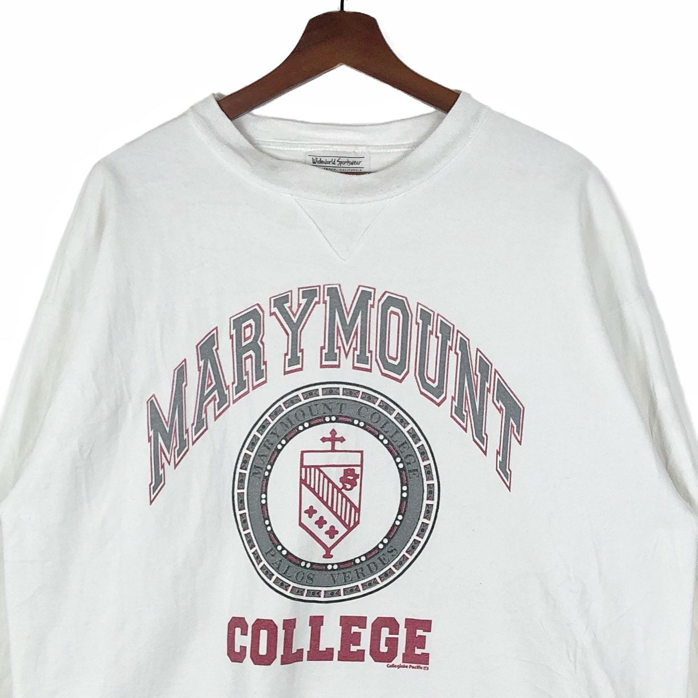 Vintage 90s Marymount College Sweatshirt Crewneck - Etsy