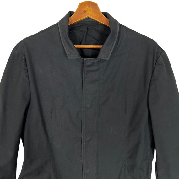 Vintage Armani Collezioni Mandarin Collar Snap Button Blazer Size