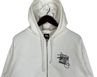 トップス OLD STUSSY ZIP UP HOODIE Streetwear × Stussy × Vintage Stussy Black Zip Up Hoodie