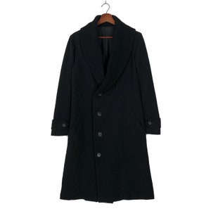 Yohji Yamamoto Shawl Collar Black Long Coat Y’S by Yohji Yamamoto Made In Japan Black Long Coat Medium