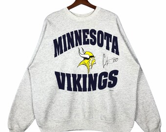 Vintage 90s Minnesota Vikings Big Logo Sweatshirt (XL) - Etsy