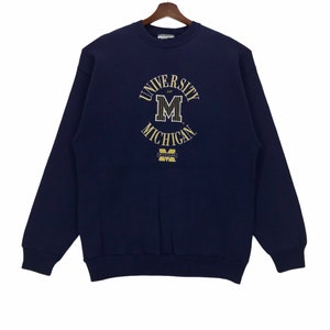 Vintage 90’s University Of Michigan Sweatshirt Crewneck Spellout Embroidery University Michigan XLarge