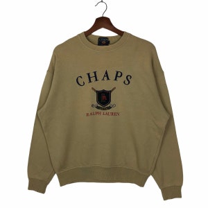 Vintage Chaps Ralph Lauren sudadera crewneck gran logotipo | Etsy México