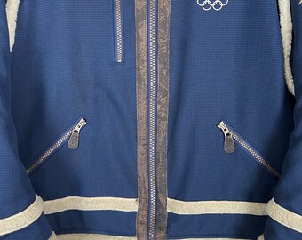 Vtg 90s Mizuno Olympic Nagano 1998 Sherpa Jacket Size Medium - Etsy