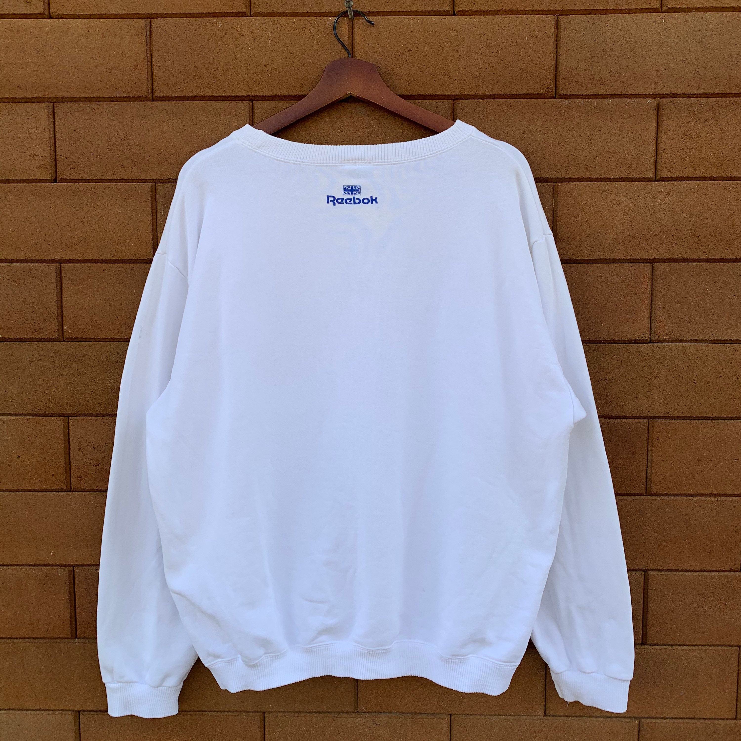 【日本未発売】 Vintage 90's Reebok Sweatshirt Crewneck Reebok Union Jack Clothing