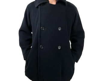 Dwurzędowy płaszcz wełniany Yohji Yamamoto Y – unisex