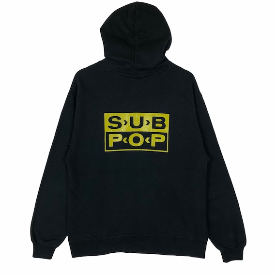 Vintage 90’s Sub Pop UNEMPLOYED Hoodie Sub Pop Nir