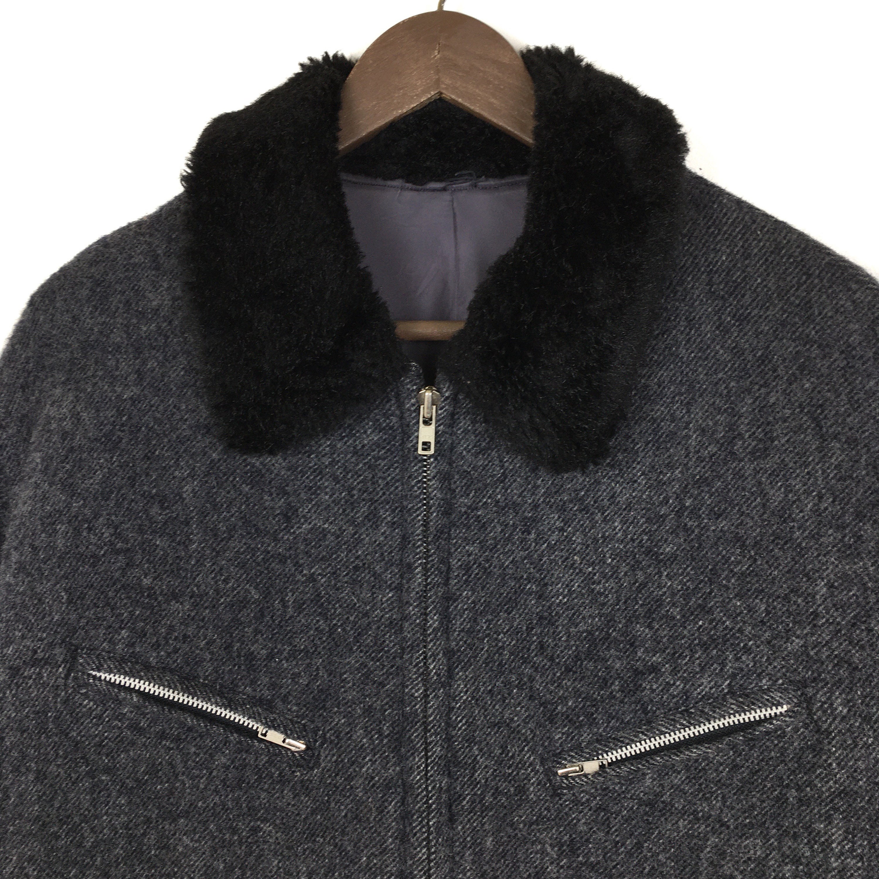 ジャケット・アウター Y's for men, 02FW TWEED ZIP UP COAT ジャケット・アウター Y's for men, 02FW TWEED ZIP UP COAT Y's for