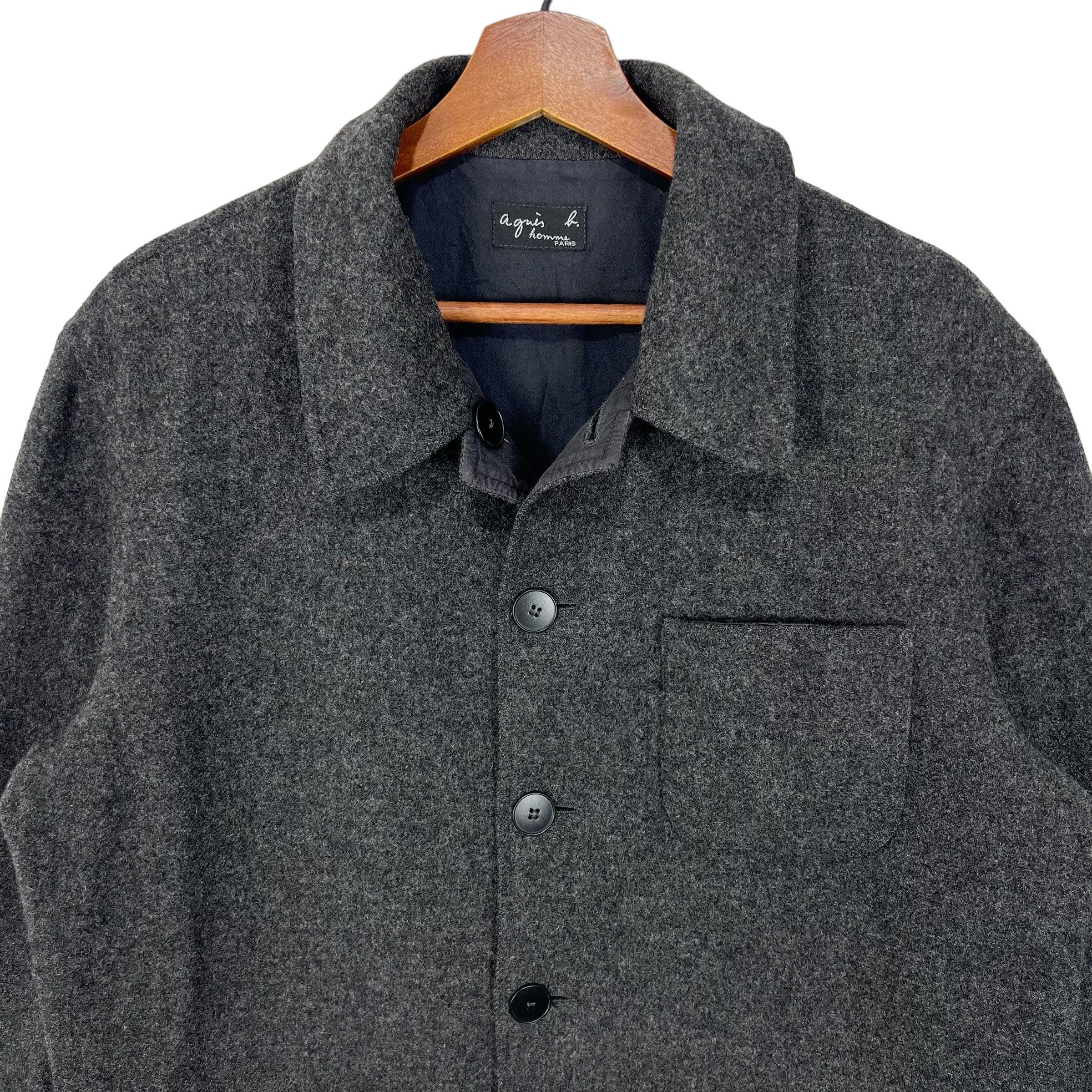 Vintage Agnes B Reversible Wool Jacket - Etsy