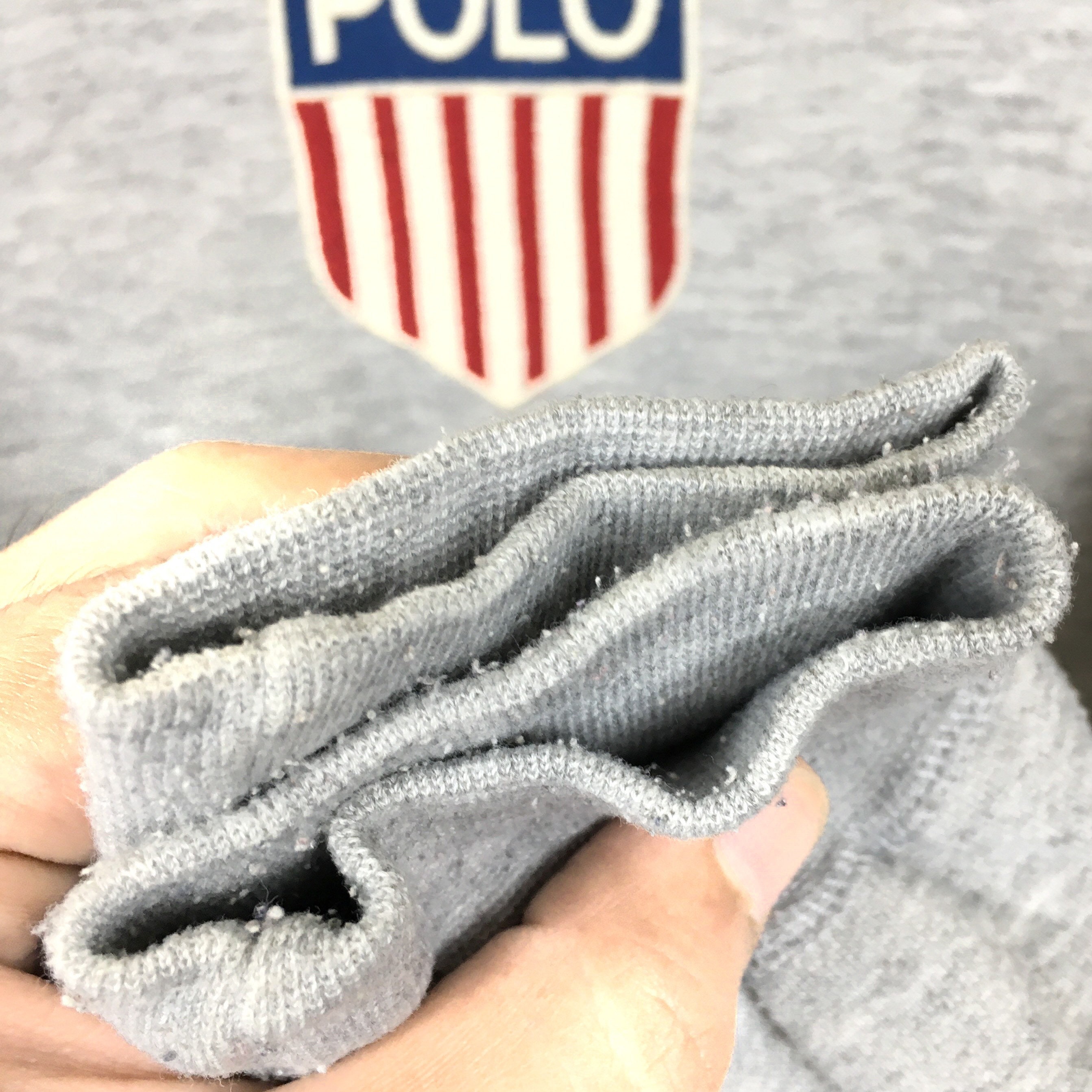 Vintage 90s Ralph Lauren Polo USA Kswiss Hoodie Sweatshirt