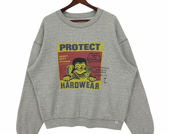 Vintage 90’s Hollywood Ranch Market Crewneck Sweatshirt Spellout HR Market Hardwear Print Front Back Pullover Size Large