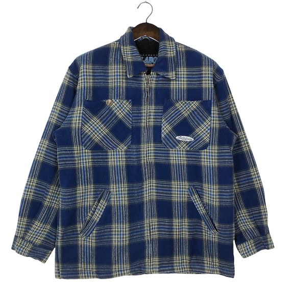 Vintage 90s Billabong Australia Sherpa Flannel Jacket Flannel Coat