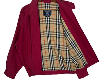 Vintage Burberrys Zip up Jacket Size Large - Etsy