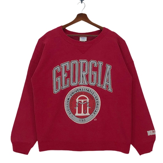 Vintage 90s University of Georgia Sweatshirt Crewneck Big Logo - Etsy