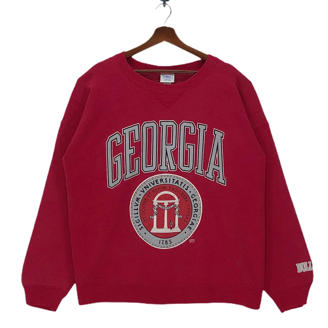 Vintage 90s University of Georgia Sweatshirt Crewneck Big Logo Georgia University United States Pullover XLarge Size Vintage Sweatshirt