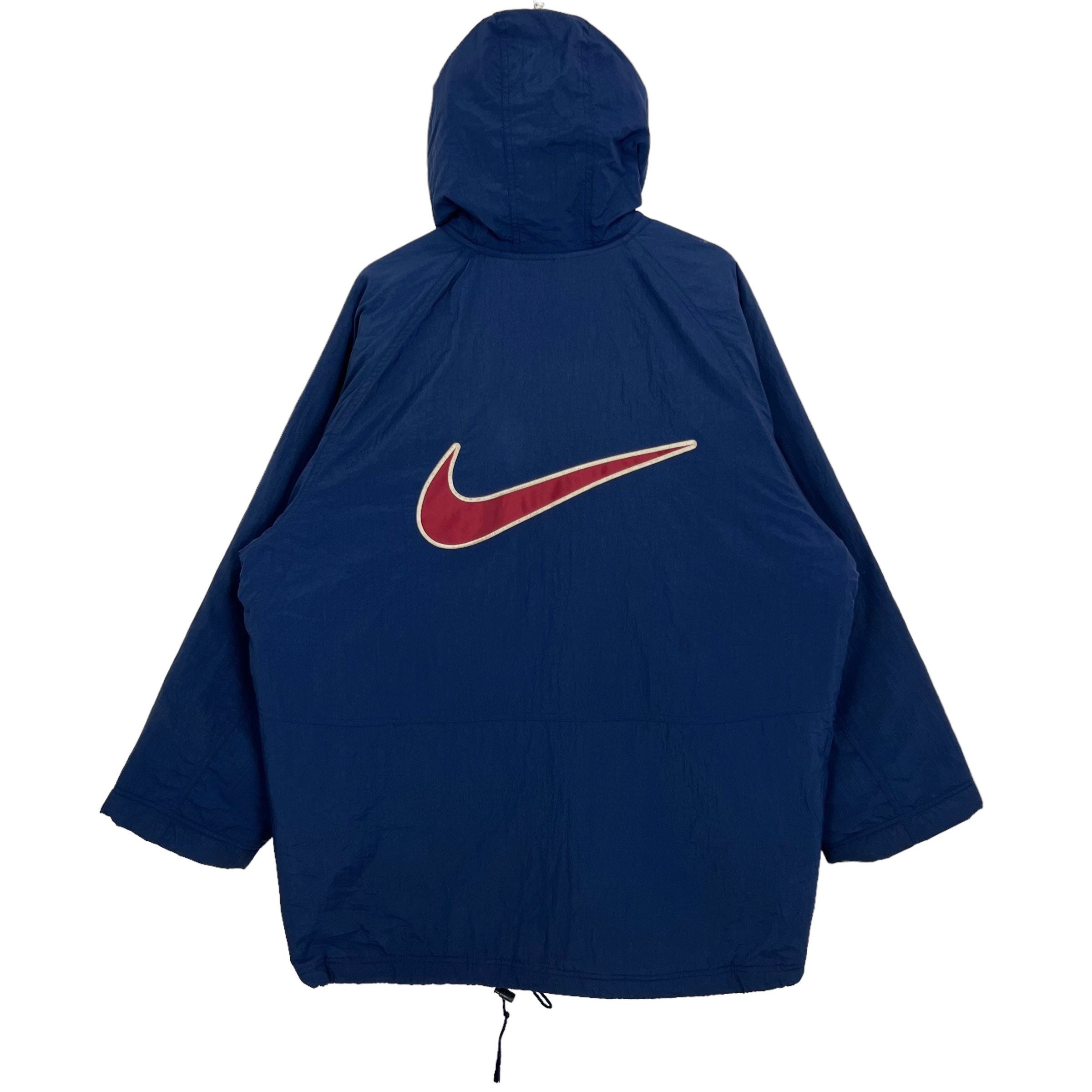 Buy Vintage 90s Nike Coach Jacket Big Logo Embroidered Nike Logo 