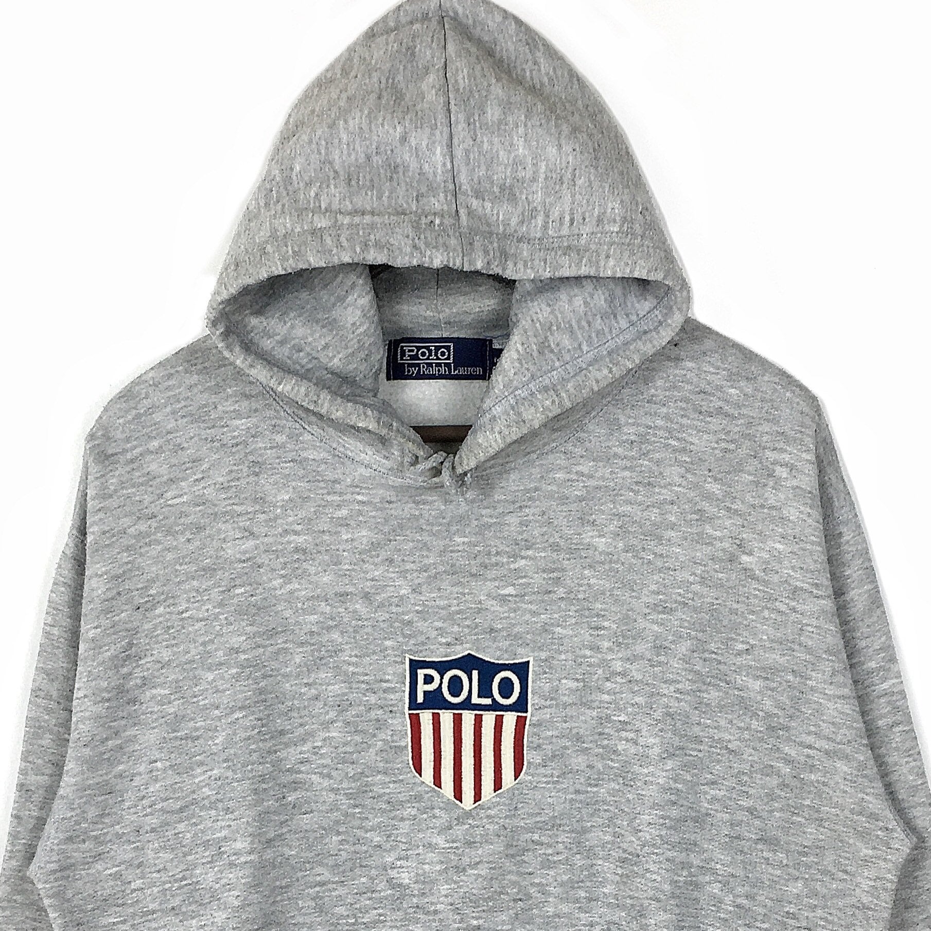 Vintage 90s Ralph Lauren Polo USA Kswiss Hoodie Sweatshirt