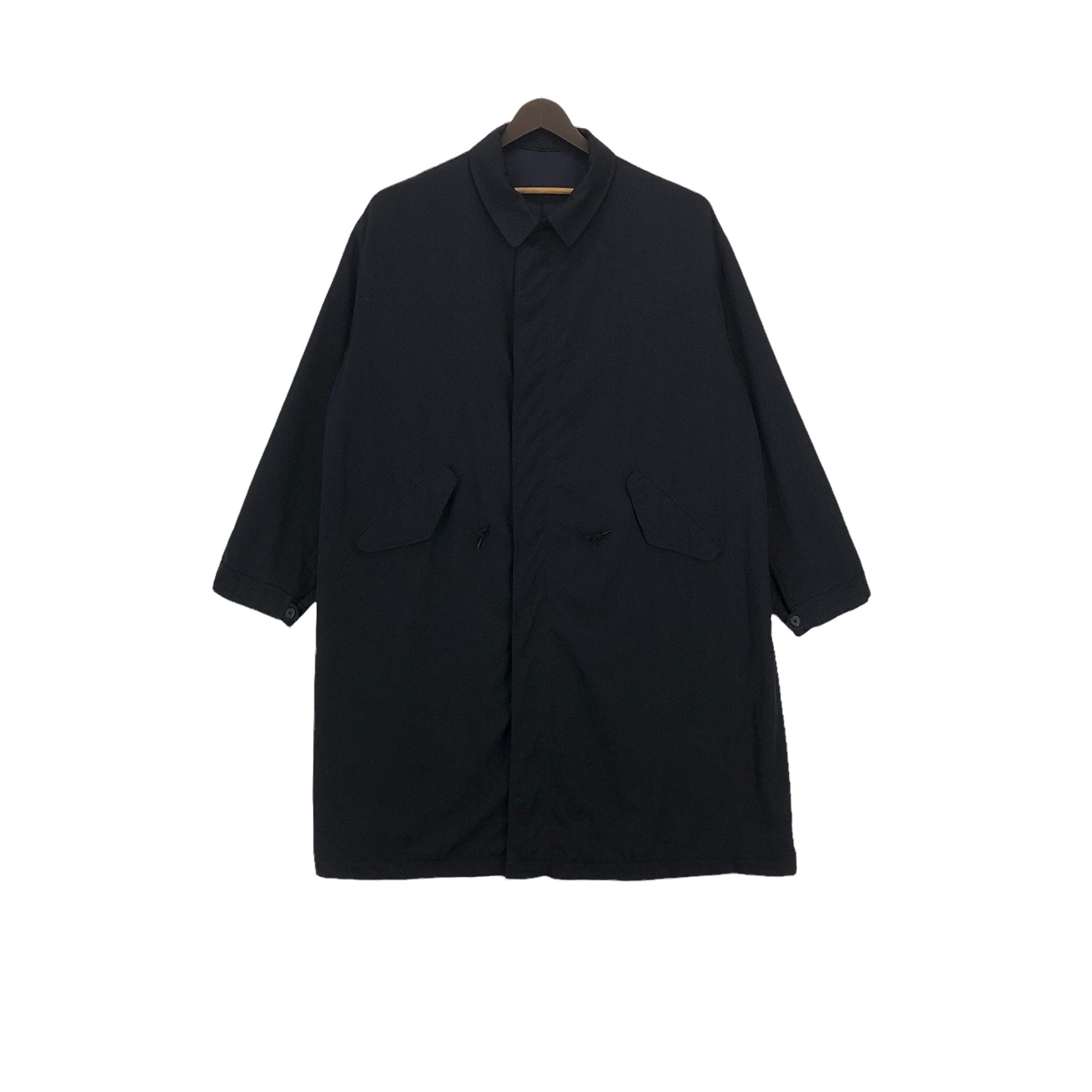 RARE!! Yohji Yamamoto Wool Gabardine Long Coat Jacket | Y's RARE!! Yohji Yamamoto Wool Gabardine Long Coat Jacket | Y's