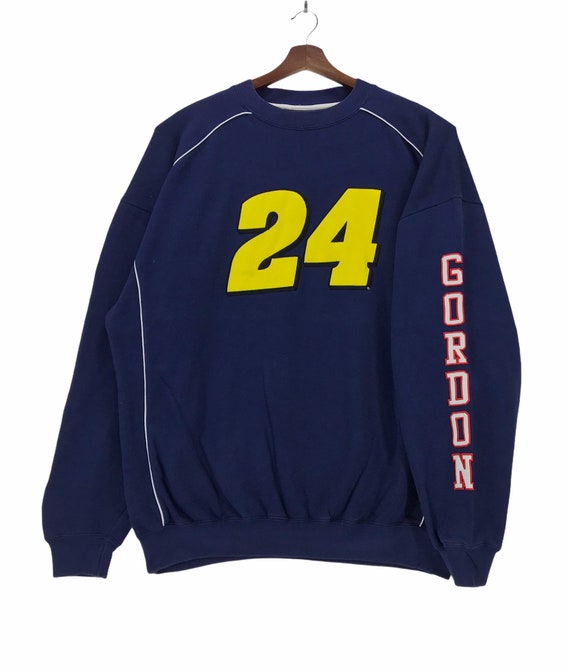 Vintage 90s Nascar Gordon 24 Spellout Sweatshirt Jeffery Michael 