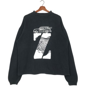 Vintage Jimmy Z Sweatshirt Crewneck Jimmy Z Surfboard Sweatshirt