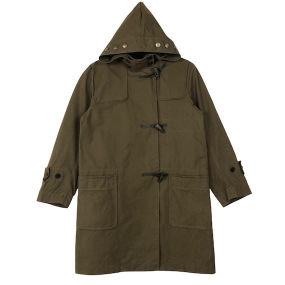 Waxed cotton duffle sales coat Waxed cotton duffle sales coat