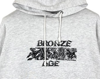Vintage 90s Bronze Age Surf Hoodie - Big Logo Sweatshirt (XL