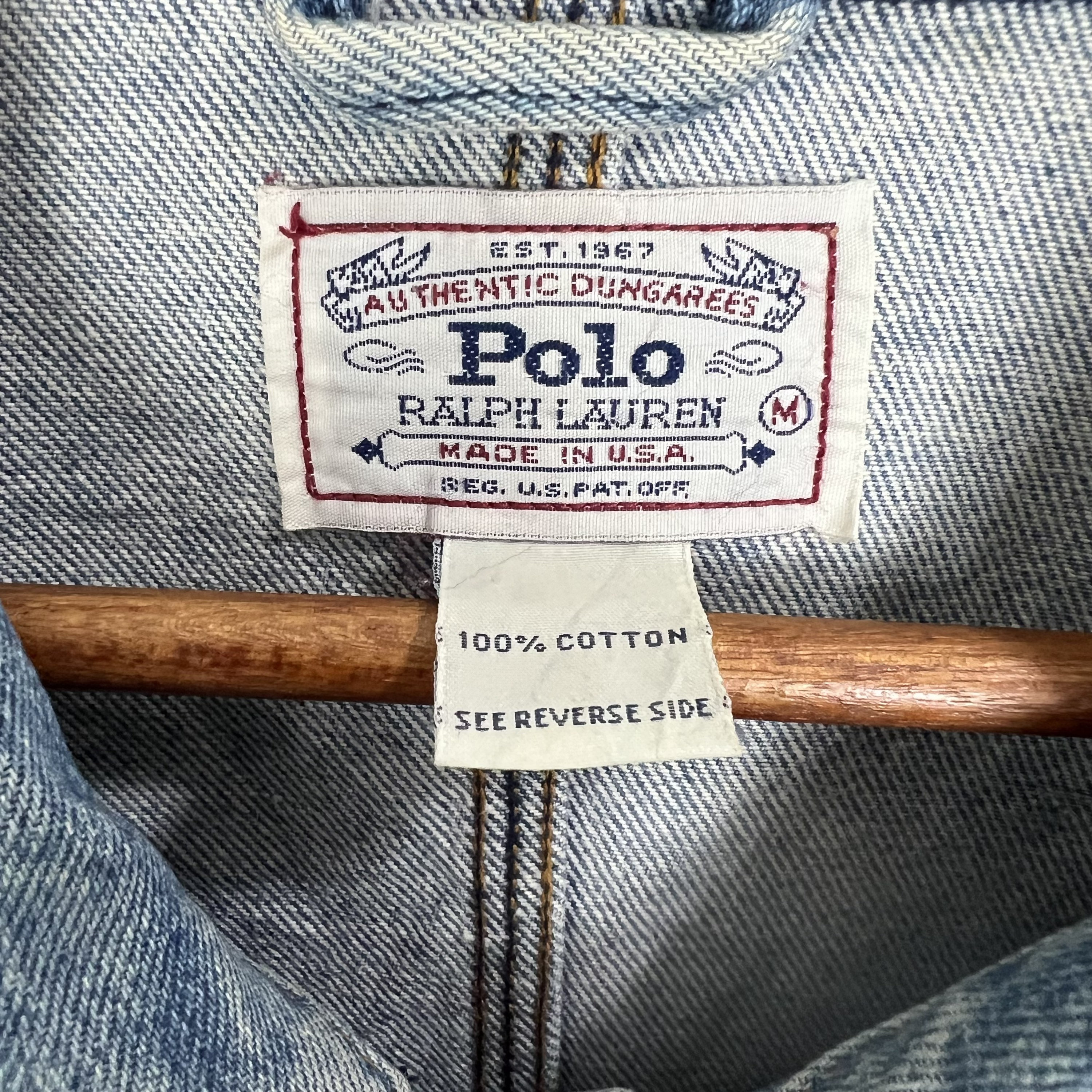 Vintage 70s Polo Ralph Lauren Denim Workers Jacket Made in USA