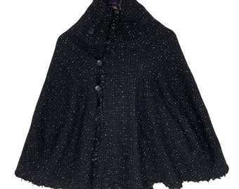 Junya Watanabe CDG Tweed Boucle Cloak with Skirt - XSmall