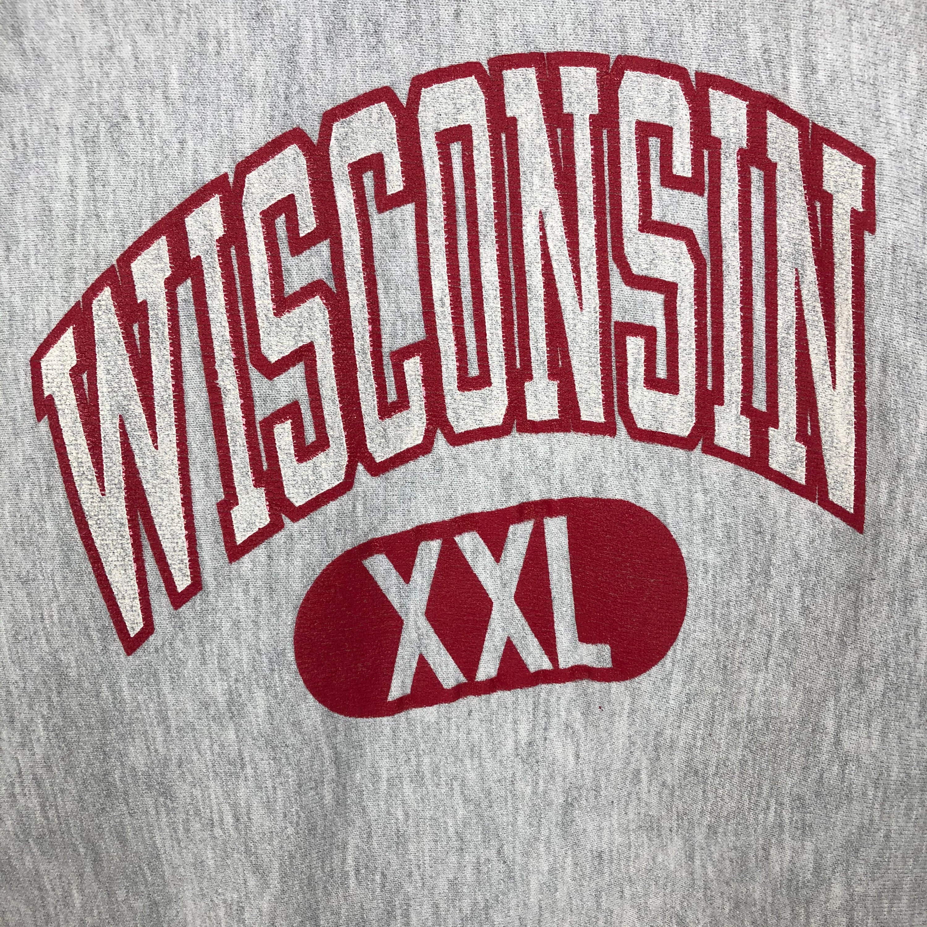Vintage 80s Champion Reverse Weave Wisconsin University Sweatshirt 