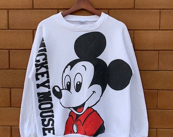 Vintage 80s Disney Mickey Mouse Crewneck Sweatshirt, Size Small